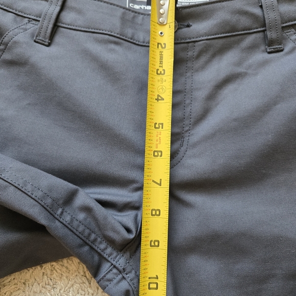 Carhartt Shorts Womens 8 Gray Canvas 10" Inseam - Picture 11 of 11
